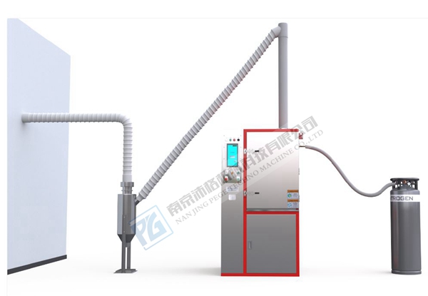 How does a cryogenic deflashing machine work?